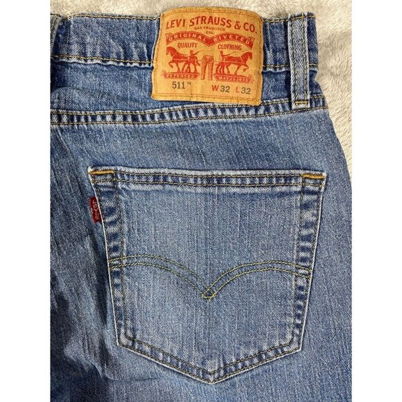 Levi’s 511 Slim Fit Men’s Jeans - W30 L29 (Shrunk from Tagged W32 L32 - Picture 5 of 13